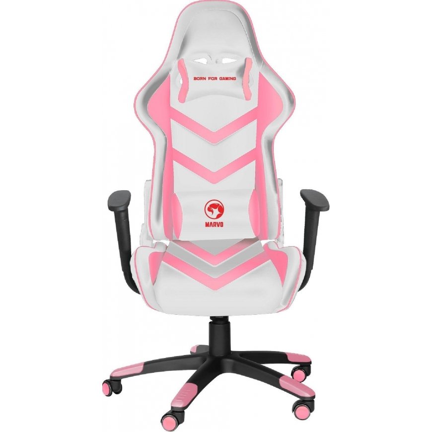 Žaidimų kėdė Marvo CH-106 Gaming Chair, Rožinė