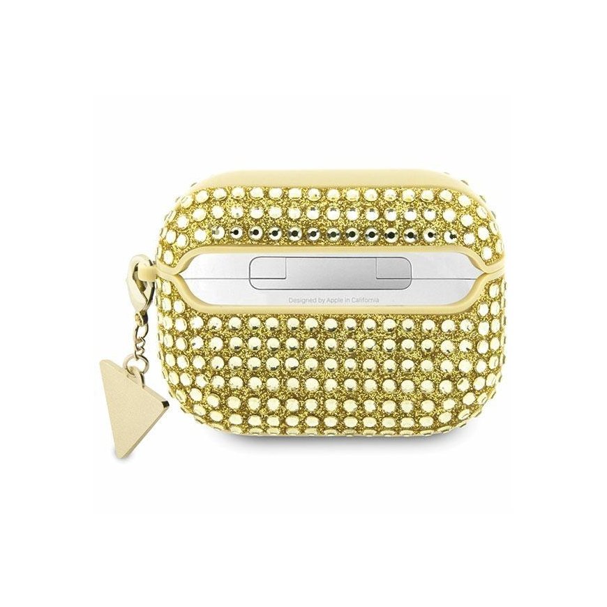 Guess etui do AirPods Pro GUAPHDGTPD Gold Rhinestone Triangle Charm – 2