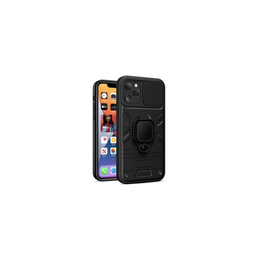 iLike Apple IPHONE 14 PRO MAX RING LENS CASE Black