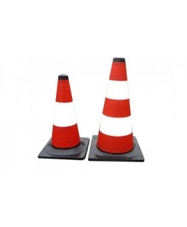 POLSKA Mega Traffic Cone baltas ir raudonas 50cm šviesą atspindintis - 35583