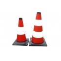 POLSKA Mega Traffic Cone white and red 50cm reflective - 35583 POLSKA Mega Traffic Cone white and red 50cm reflective - 35583