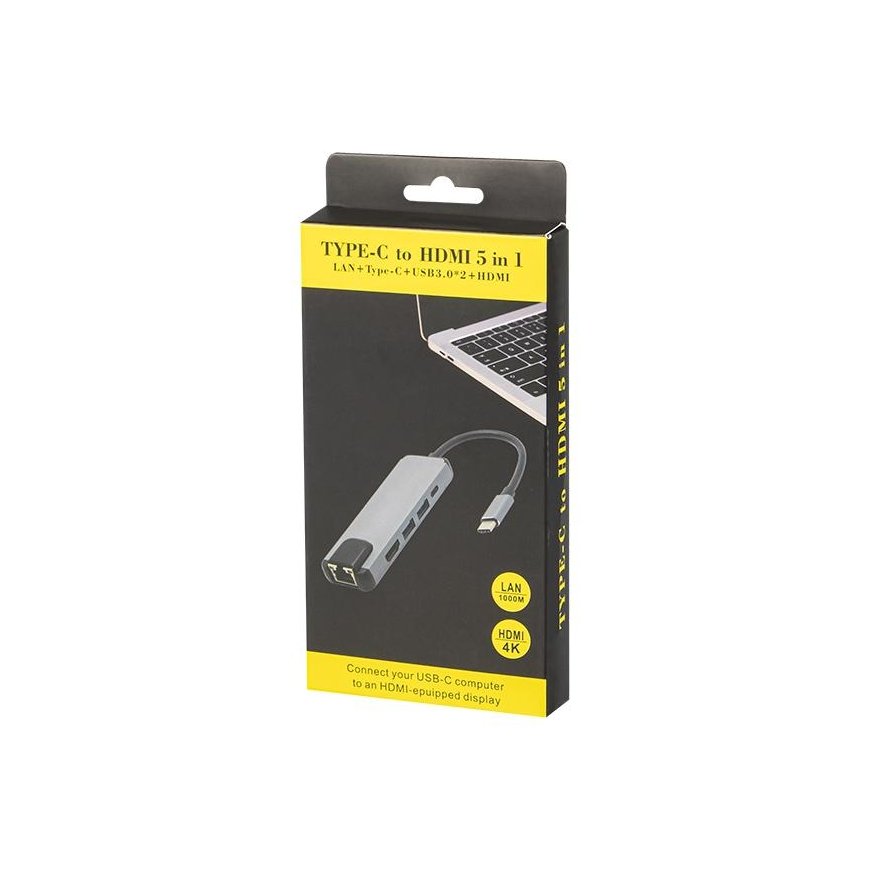 Blow USB-C RJ45+HDMI K-03 tinklo plokštė – 2