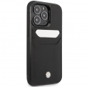 Dėklas BMW BMHCP14X22RSEPK iPhone 14 Pro Max 6,7" juoda/juodas Leather Card Slot Dėklas BMW BMHCP14X22RSEPK iPhone 14 Pro Max 6,7" juoda/juodas Leather Card Slot