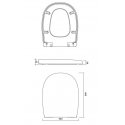 Cersanit Arteco toilet seat (K667-001) Cersanit Arteco toilet seat (K667-001)