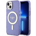 Guess case for iPhone 14 Plus 6.7" GUHMP14MHCMCGU purple hard case Magsafe IML Glitter Gold Guess case for iPhone 14 Plus 6.7" GUHMP14MHCMCGU purple hard case Magsafe IML Glitter Gold