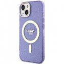 Guess case for iPhone 14 Plus 6.7" GUHMP14MHCMCGU purple hard case Magsafe IML Glitter Gold Guess case for iPhone 14 Plus 6.7" GUHMP14MHCMCGU purple hard case Magsafe IML Glitter Gold