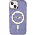 Guess dėklas skirtas iPhone 14 Plus 6,7" GUHMP14MHCMCGU violetinė kieta dėklas Magsafe IML Glitter Gold Guess dėklas skirtas iPhone 14 Plus 6,7" GUHMP14MHCMCGU violetinė kieta dėklas Magsafe IML Glitter Gold