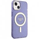 Guess case for iPhone 14 Plus 6.7" GUHMP14MHCMCGU purple hard case Magsafe IML Glitter Gold Guess case for iPhone 14 Plus 6.7" GUHMP14MHCMCGU purple hard case Magsafe IML Glitter Gold