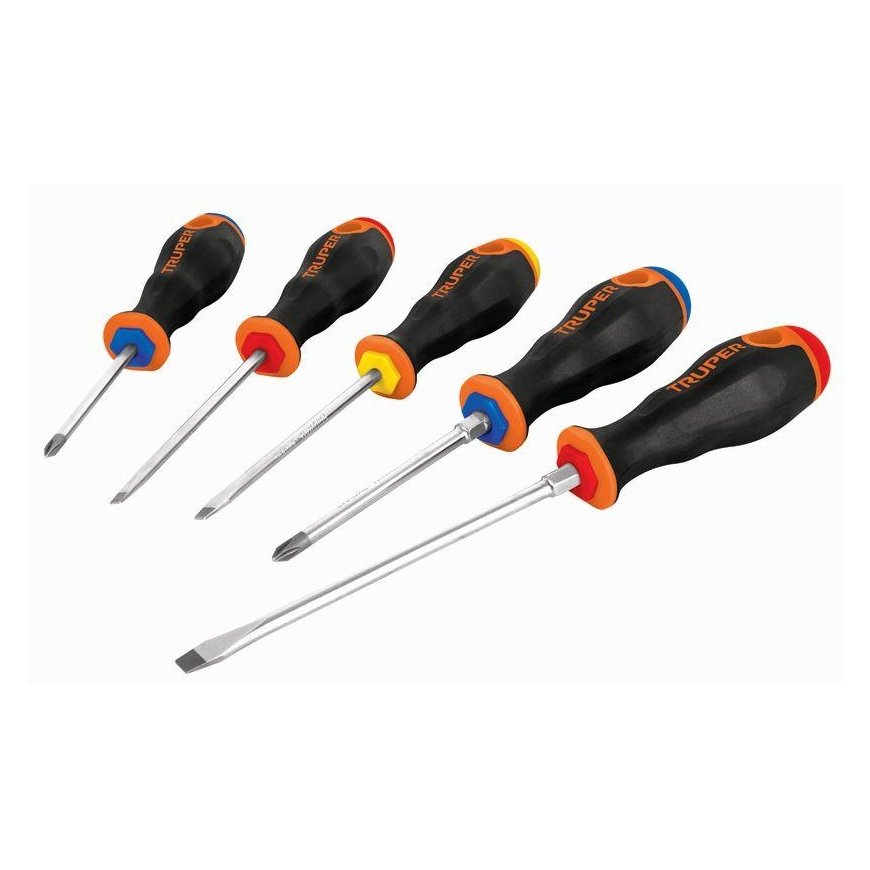 Truper Screwdriver set with comfort grip