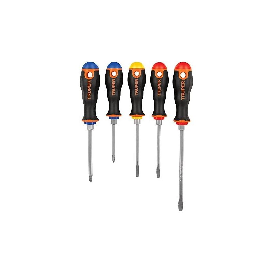 Screwdriver set with comfort grip, 5pcs Truper® – 2