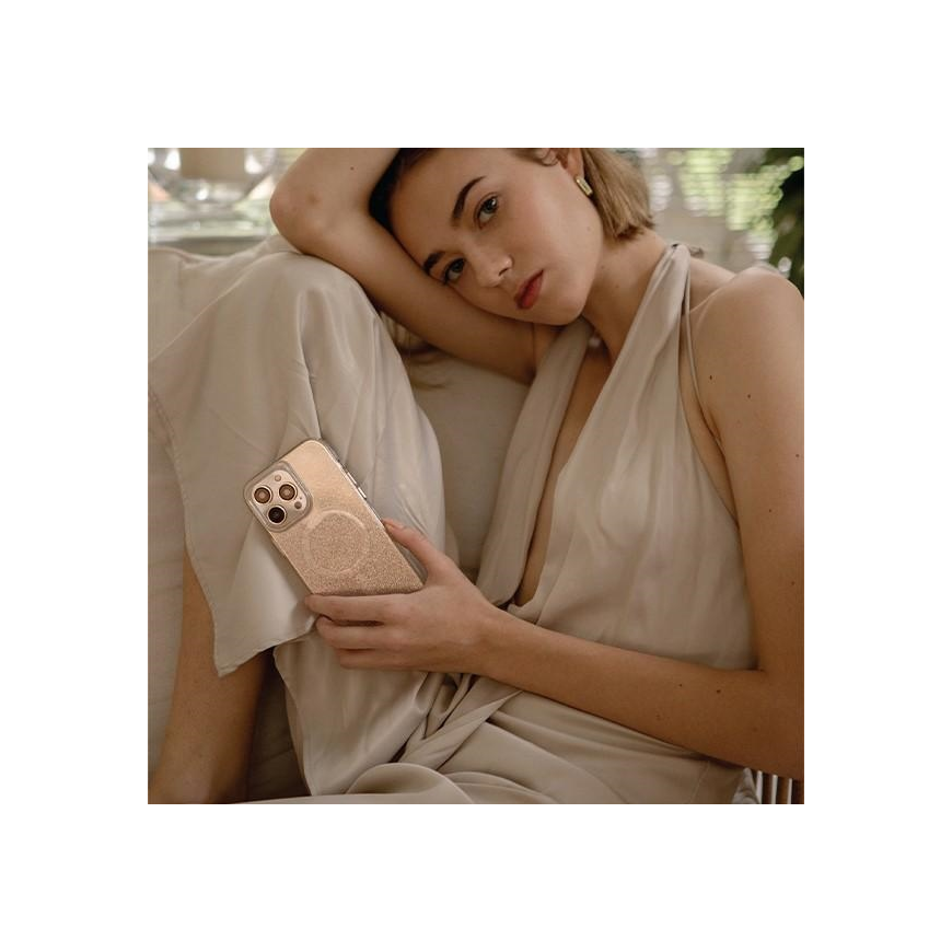 Uniq Case UNIQ Coehl Lumino Apple iPhone 14 Plus silver/sparkling silver – 3