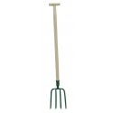 POLSKA Mega garden fork 125cm wooden handle T100 - 12281