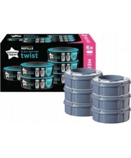Tommee Tippee cartridges for diaper container Sangenic Twist, 6 pcs.