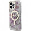 Guess Case for iPhone 14 Pro Max 6.7" GUHMP14XHCFWST Clear Hard Case Magsafe IML Flower Guess Case for iPhone 14 Pro Max 6.7" GUHMP14XHCFWST Clear Hard Case Magsafe IML Flower