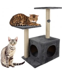 Cat tree 71cm gray purlov 21712
