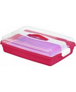 Curver Rectangular cake container red 172568