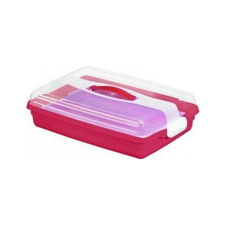 Curver Rectangular cake container red 172568
