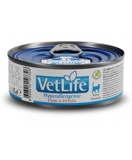 FARMINA Vet Life Hypoallergenic Pork & Potato - wet cat food - 85 g