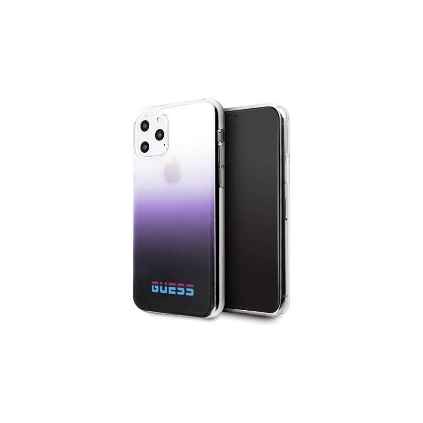 Guess GUHCN65DGCPI iPhone 11 Pro Max purpurinis / gradiento violetinis kietas dėklas California – 4