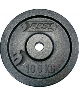 Best Sporting Geriausia sportinė svorio plokštė ketaus juoda 10 kg Fi 30 mm