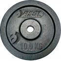 Best Sporting Best Sporting weight plate cast iron black 10 kg Fi 30 mm Best Sporting Best Sporting weight plate cast iron black 10 kg Fi 30 mm