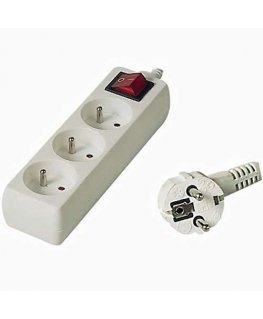 PremiumCord power strip 5 sockets 3 m black (ppa5k-03bk)