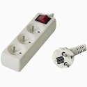 PremiumCord power strip 5 sockets 3 m black (ppa5k-03bk)