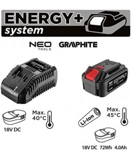 Graphite Graphite Set Energy+: 4 Ah battery with 58GE132 charger