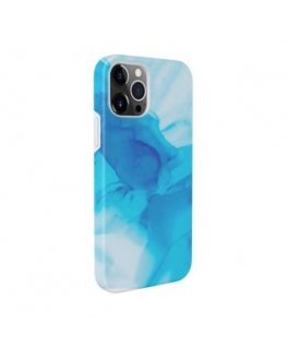 Evelatus Apple iPhone 12 Pro Max Premium Silicone case Customized Print Blue