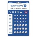 Mini sārmu bateriju komplekts everActive 10 x G3 / LR41, 5 x G4 / LR626, 5 x G10 / LR1130, 10 x G13 / LR1154 Mini sārmu bateriju komplekts everActive 10 x G3 / LR41, 5 x G4 / LR626, 5 x G10 / LR1130, 10 x G13 / LR1154
