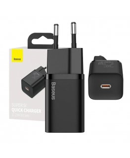 Быстрое зарядное устройство Baseus Super Si 1C 25W (черное)