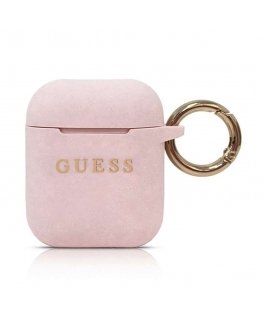 Guess GUACCSILGLLP Silikona Somiņa Austiņām Priekš Airpods