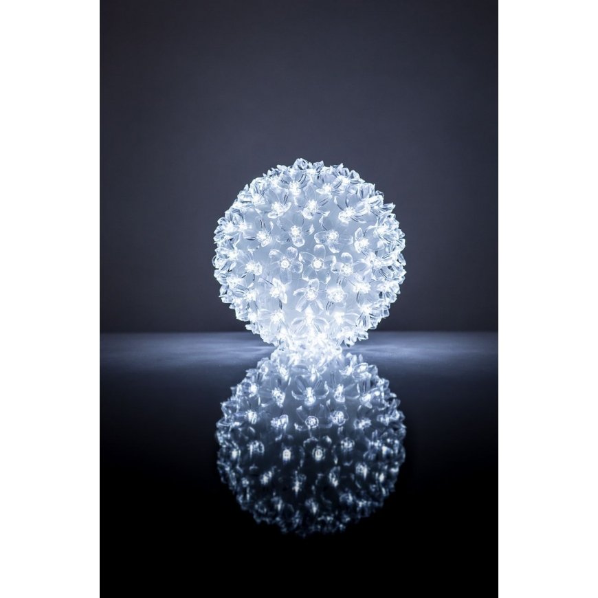 iLike N/A Bumba ar puķēm RS-209 100LED D-14cm White