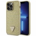 Guess Case for iPhone 14 Pro Max 6.7" GUHCP14XHDGTPD Gold Hard Case Rhinestone Triangle Guess Case for iPhone 14 Pro Max 6.7" GUHCP14XHDGTPD Gold Hard Case Rhinestone Triangle