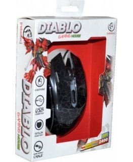 Rebeltec Diablo Gaming Mouse with Additional Buttons / LED BackLight / 2400 DPI / USB