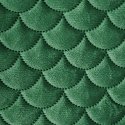 Eurofirany ARIEL Soft velvet bedspread quilted by hot press with fish scales motif, 230X260 cm, color: dark green Eurofirany ARIEL Soft velvet bedspread quilted by hot press with fish scales motif, 230X260 cm, color: dark green