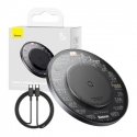 Wireless Qi inductive charger Baseus Simple 2, 15W with USB-C to USB-C cable (black) Wireless Qi inductive charger Baseus Simple 2, 15W with USB-C to USB-C cable (black)
