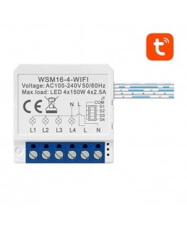 Smart Switch Module WiFi Avatto WSM16-W4 TUYA