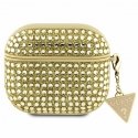 Guess etui do AirPods 3 GUA3HDGTPD auksinis Rhinestone Triangle Charm Guess etui do AirPods 3 GUA3HDGTPD auksinis Rhinestone Triangle Charm
