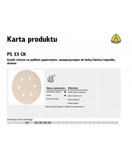 KLINGSPOR 150mm ADHESIVE HOLDING SCREW DISC PS33CK gr. 40 GLS3 / 100 pcs.