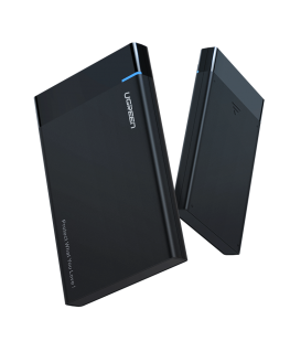 2.5 colio išorinis HDD / SSD korpusas UGREEN US221, SATA 3.0, USB-C, 50 cm (juodas)