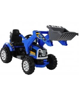 Lean Cars Electric children's tractor with loader Blue