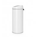 Brabantia Touch Bin, 30L Pyöreä Muovi, Ruostumaton teräs Valkoinen Brabantia Touch Bin, 30L Pyöreä Muovi, Ruostumaton teräs Valkoinen