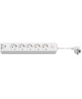 Goobay 41265 elektros tinklo ilgintuvas 1,5 m 5 AC išvestis(ys / čių) Vidaus Balta
