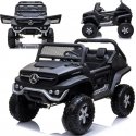 Lean Cars Dvivietis elektromobilis vaikams Mercedes Unimog 4x4, juodas