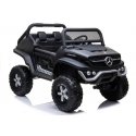 Lean Cars Double electric car for children Mercedes Unimog 4x4, black Lean Cars Double electric car for children Mercedes Unimog 4x4, black