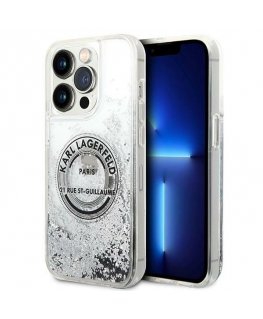 Case Karl Lagerfeld KLHCP14LLCRSGRS iPhone 14 Pro 6.1 "silver / silver hardcase Liquid Glitter RSG