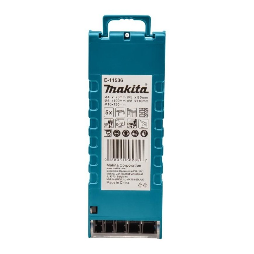 Grąžtas 5 dalių grąžtų mūrui rinkinys MAKITA E-11536 – 3
