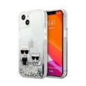 Karl Lagerfeld dėklas Karl Lagerfeld KLHCP13LGKCS Apple iPhone 13 Pro sidabrinis / sidabrinis kietas dėklas Liquid Glitter Karl Karl Lagerfeld dėklas Karl Lagerfeld KLHCP13LGKCS Apple iPhone 13 Pro sidabrinis / sidabrinis kietas dėklas Liquid Glitter Karl