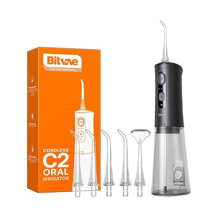 Toothbrush Water floss with tips Bitvae C2 (black)
